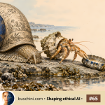 Snails in a world of hermit crabs
